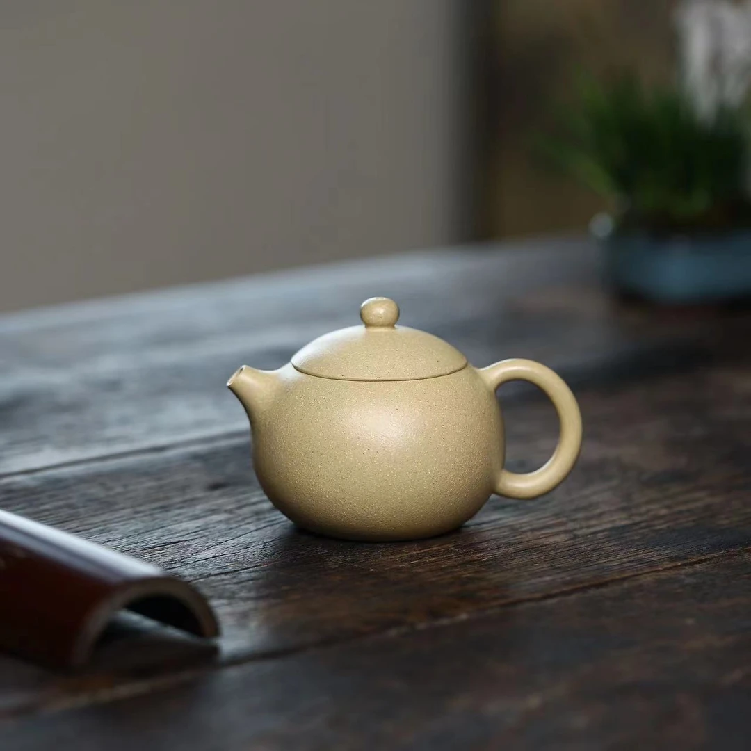 XJF《本绿西施》宜兴黄龙山原矿绿泥手工紫砂壶