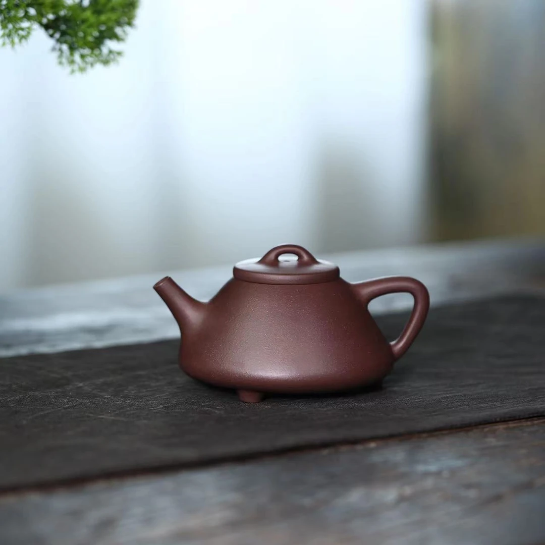 LD底槽青【子冶石瓢220cc】宜兴黄龙山原矿紫砂手工壶