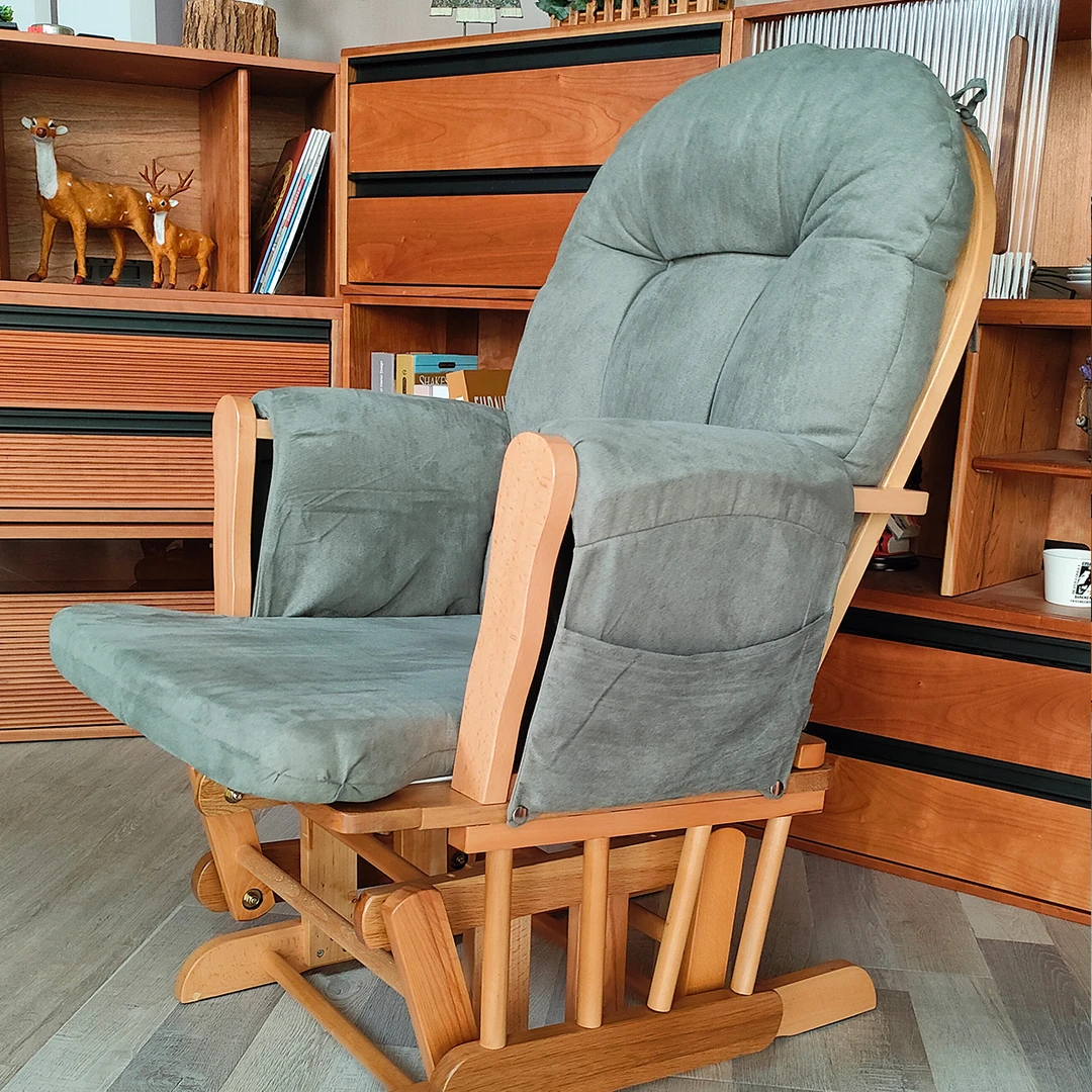 【上新】实木摇摇椅客厅躺椅阳台摇摇椅办公室午睡沙发懒人沙发