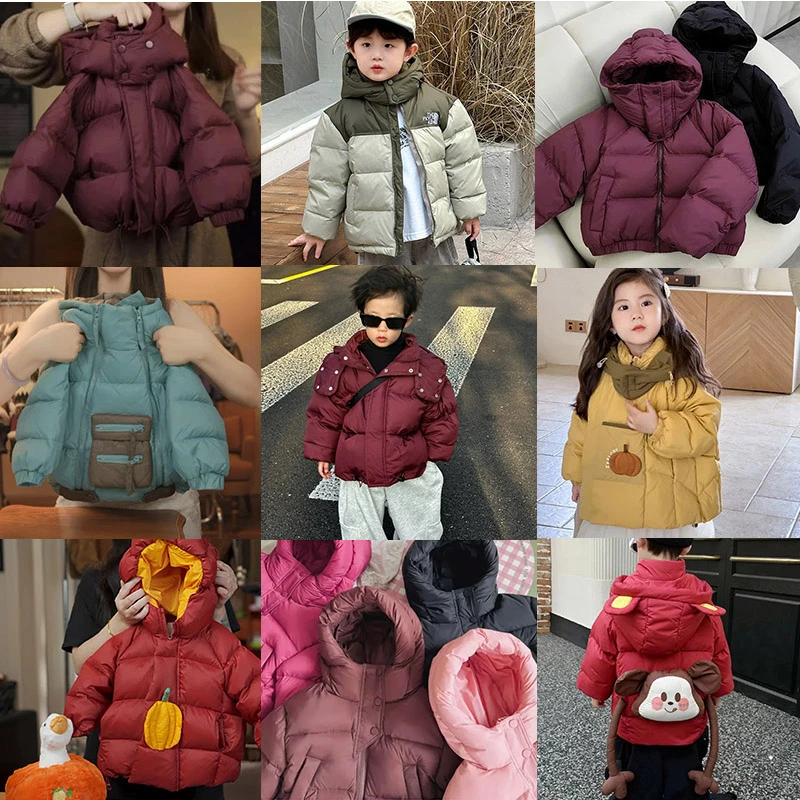 【501-530】男女童羽绒服冬季外套安可拉红