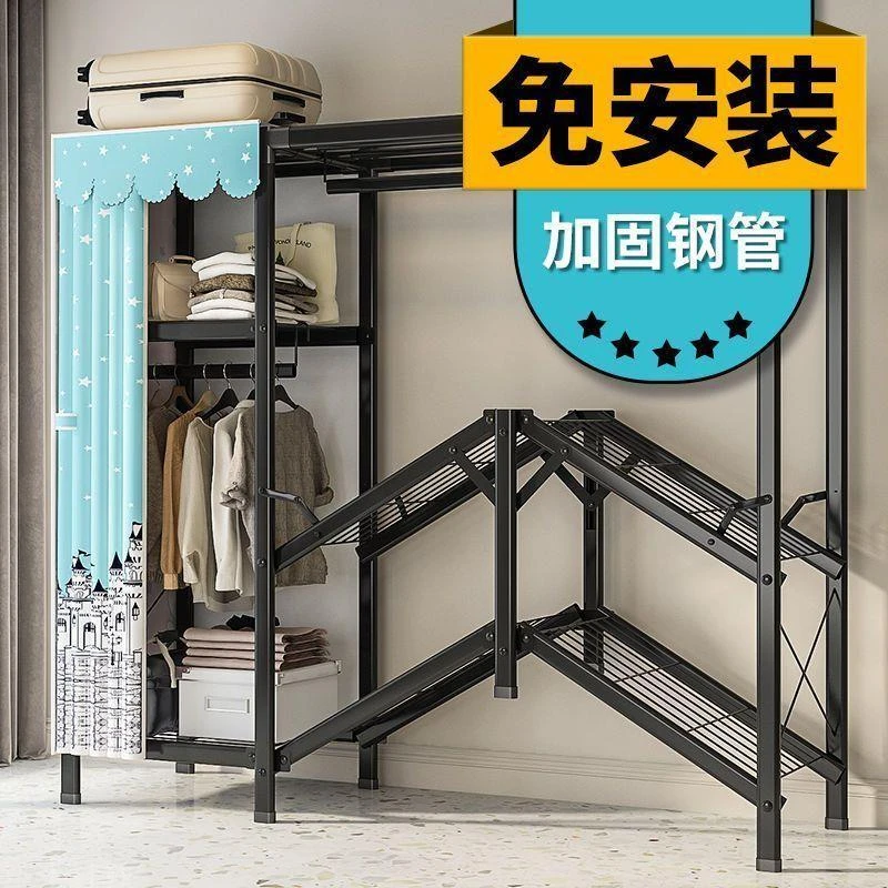免安装折叠简易布衣柜家用卧室加固衣橱结实耐用收纳柜加厚加粗