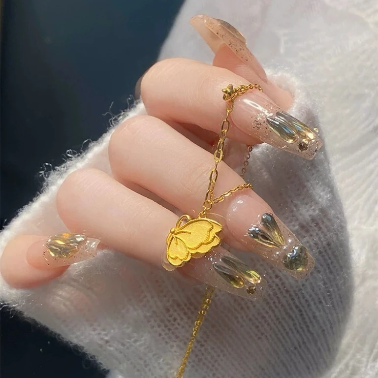 JIN BAI ZHENG 钛钢项链 精致百搭星星蝴蝶项链女可爱仙女不掉色