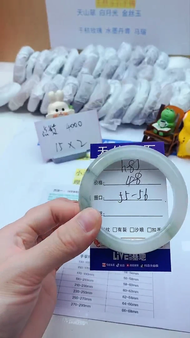 【闪购商品】石英质玉手镯未镶嵌h85