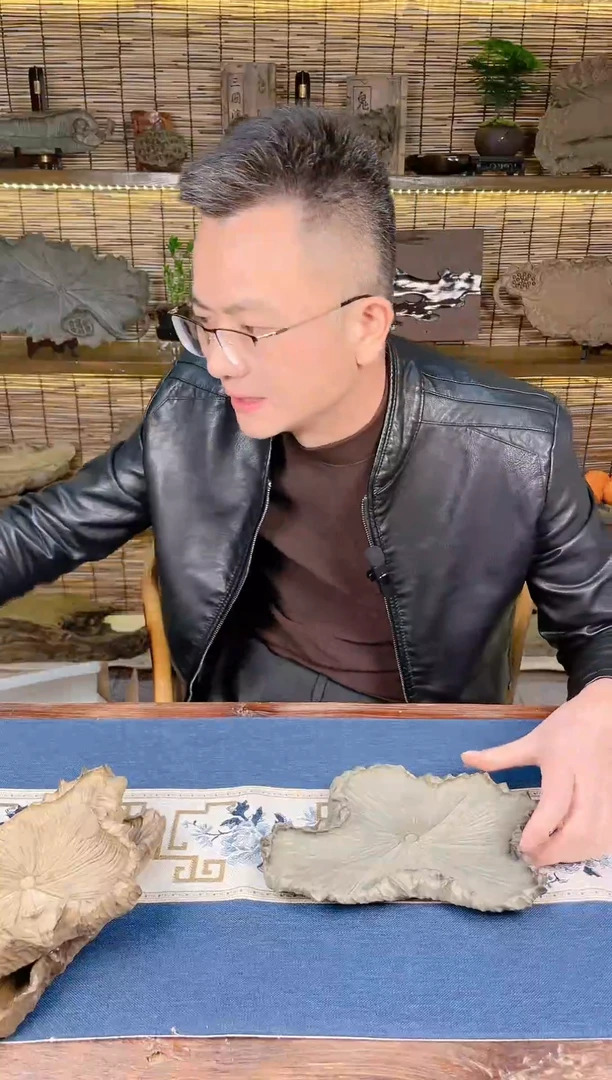 【闪购商品】金丝楠木荷叶盘