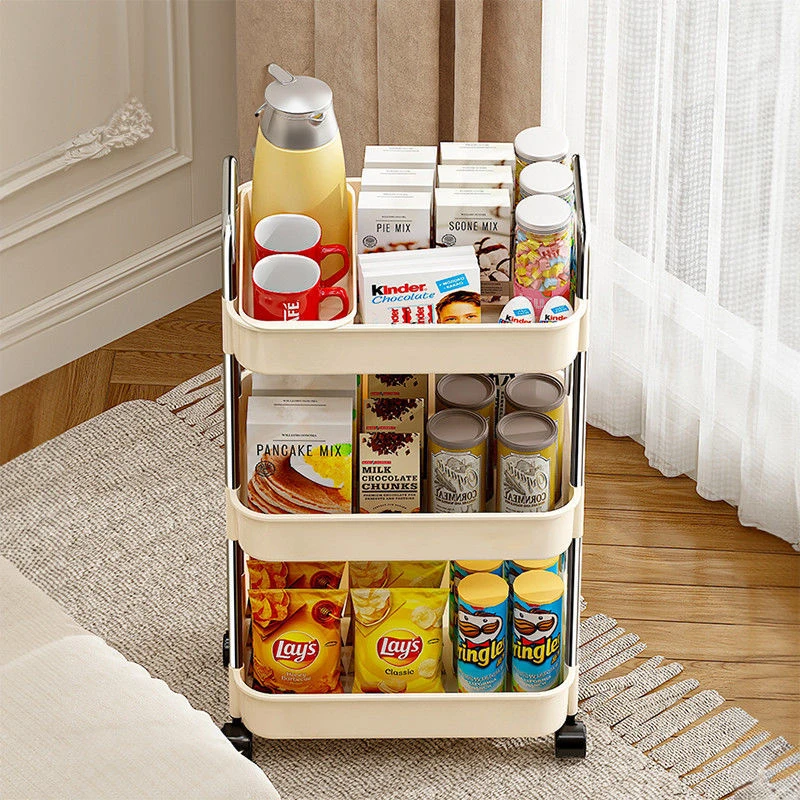 置物架移动小推车多层厨房零食浴室卧室卫生间落地床头收纳储物架