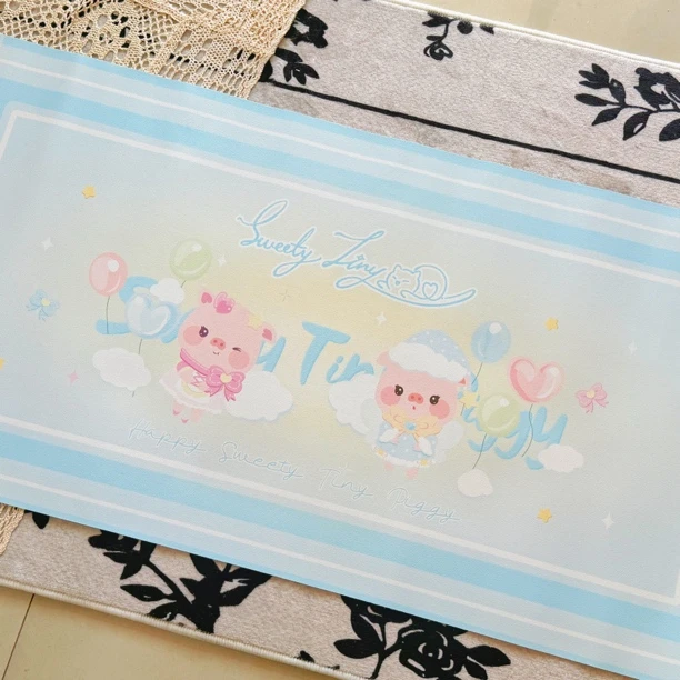 【慧鹅专属】恬崽SweetyTiny恬恬猪掉鞋原创卡通桌垫 美甲垫