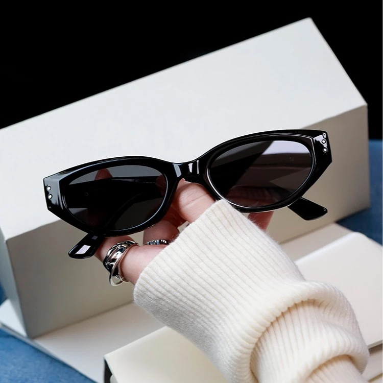 gm猫眼墨镜女款2024新款高级感复古防晒防紫外线高档近视太阳眼镜