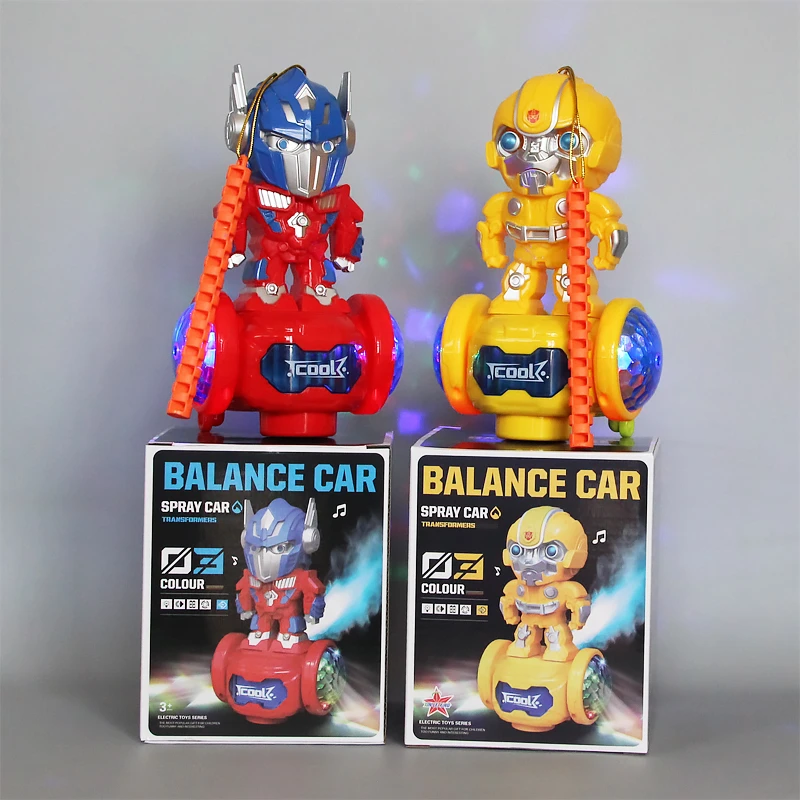 儿童手提卡通擎天柱花灯笼元宵中秋新年发光大黄蜂可行走节日玩具