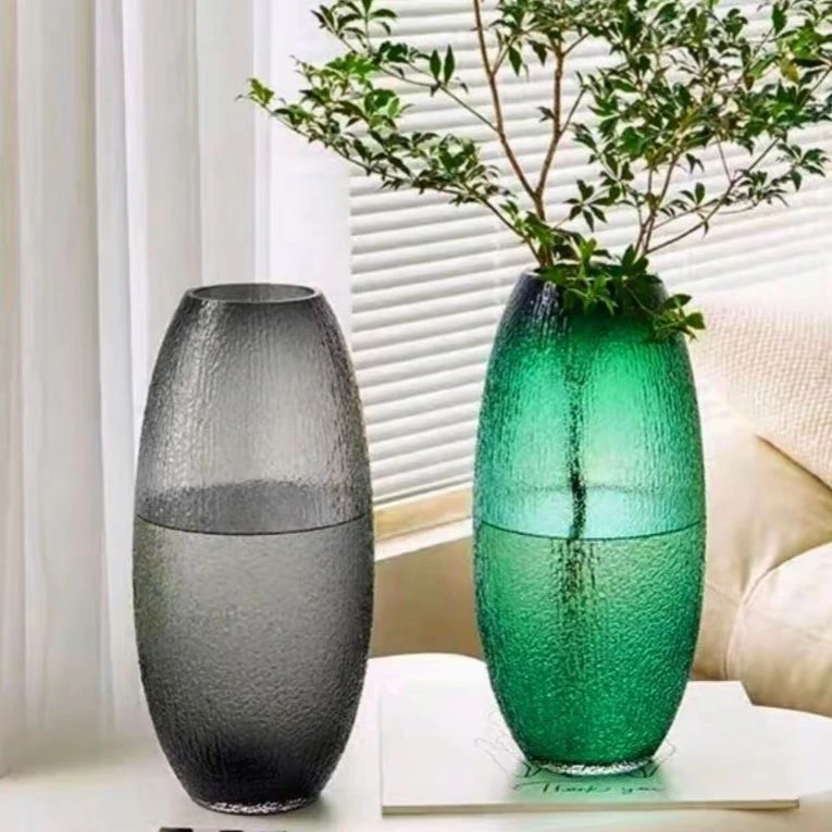 简约轻奢大号玻璃花瓶水养富贵竹马醉木客厅摆件水培大号玻璃花瓶