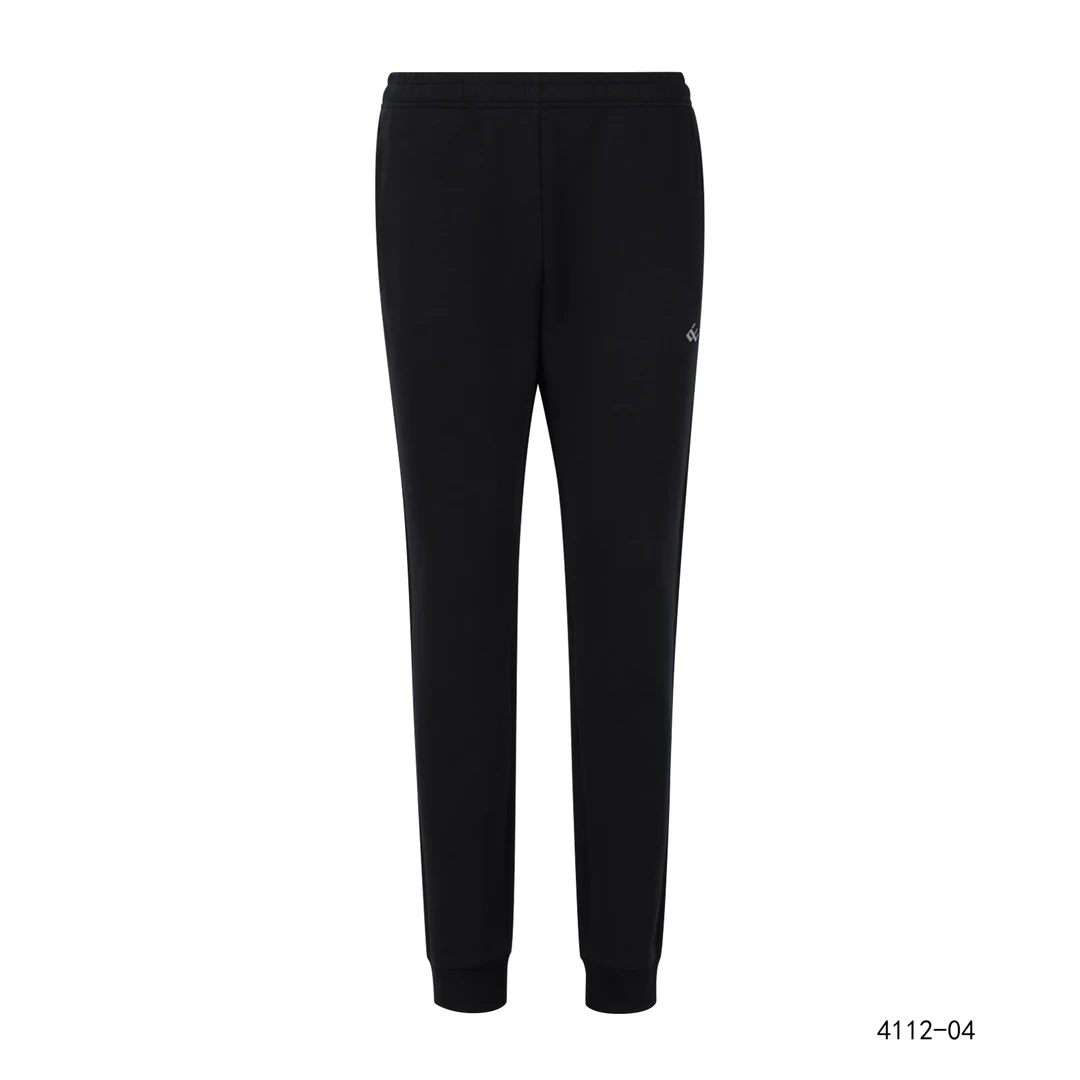 向尚运动春秋新款男式针织长裤舒适户外束脚弹力4112-04黑色5983