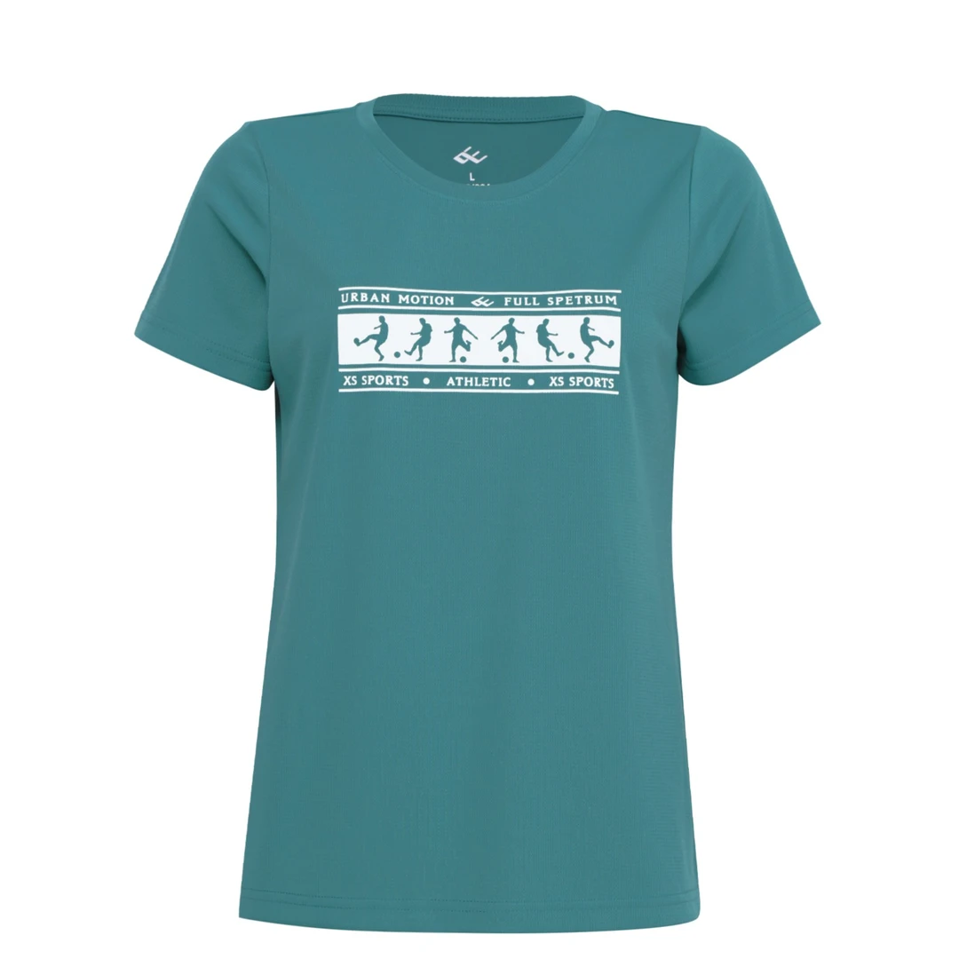 山东魏桥向尚运动女式T恤3221-08绿色5384