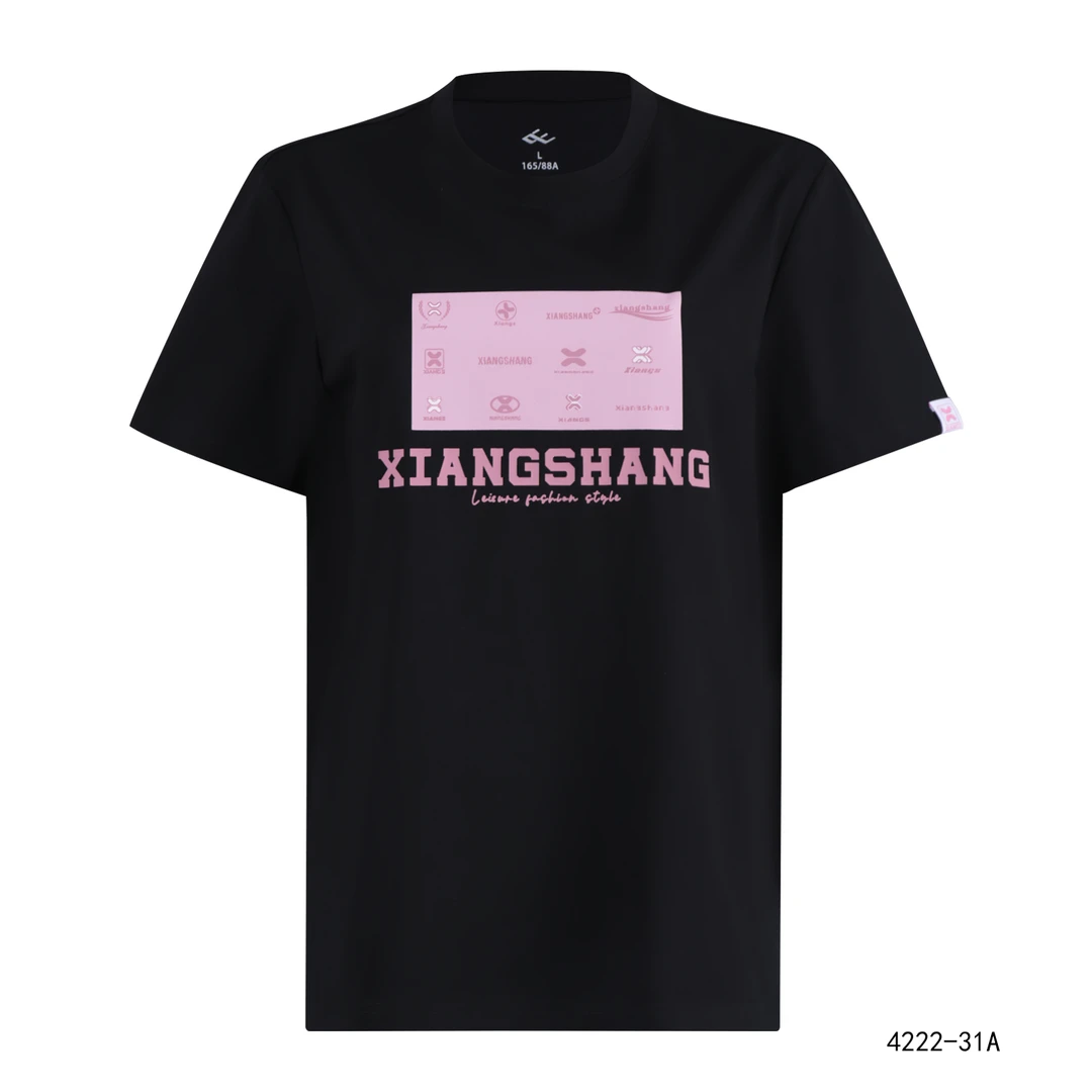 山东魏桥向尚运动女式T恤4222-31黑色6156白色6157灰色6158