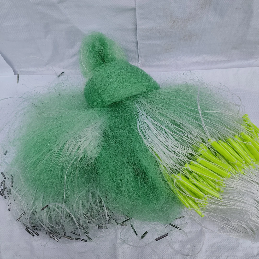 小型青丝黄丝三层沉网鱼网捕鱼网渔民专用罗非鱼网草鱼鲤鱼挂网