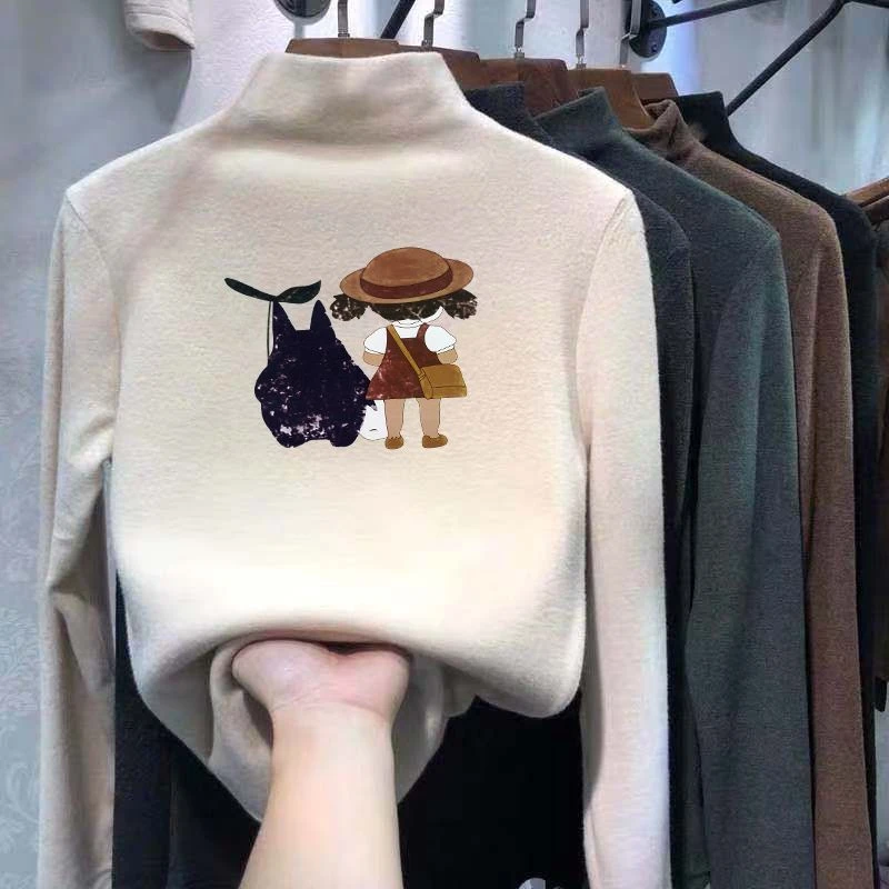 中大童半高领打底衫秋冬加厚内搭长袖T恤男女童宝宝德绒保暖上衣