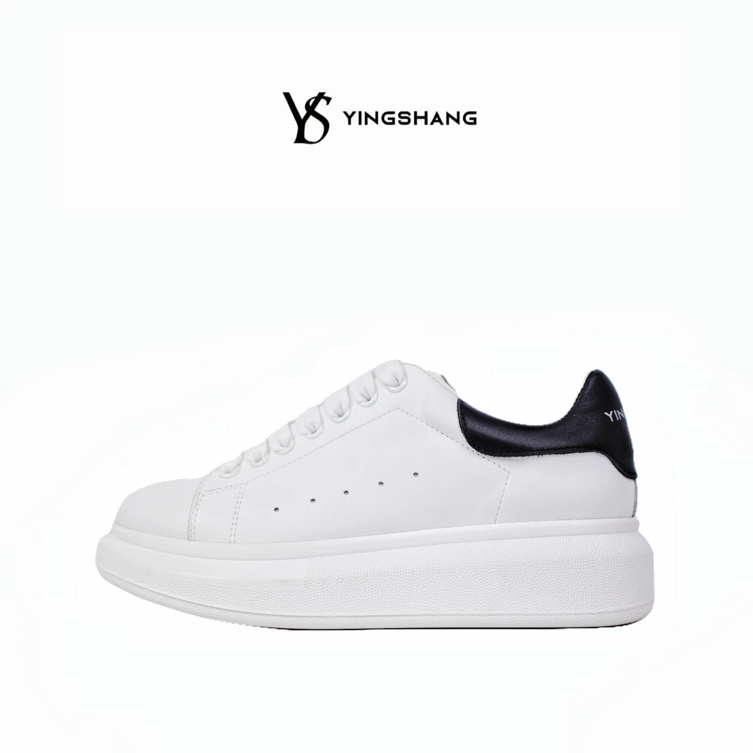 NC1091 小白鞋男女时尚水钻牛皮休闲情侣板鞋潮流厚底增高鞋潮鞋