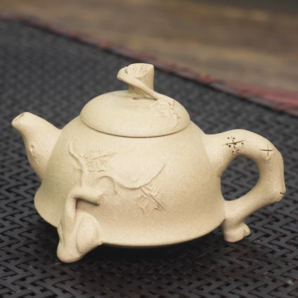 宜兴紫砂壶茶具茶壶生机勃勃原矿本段170毫升小品