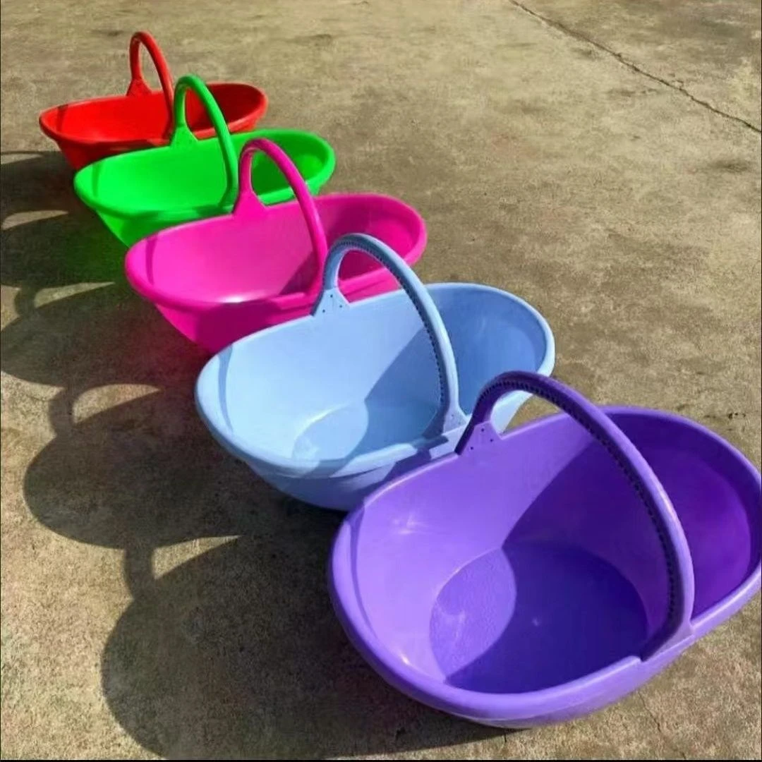 塑料手提篮子加厚农用手提篮果蔬采摘篮沥水果篮挎篮家用手提篮子