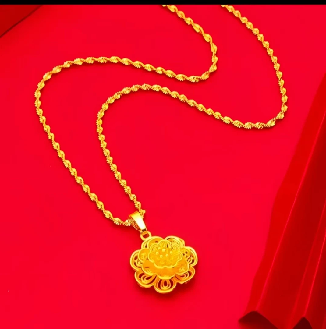 合金项链 新款【太阳花项链】线下同款 轻奢 潮流经典 百搭精工版
