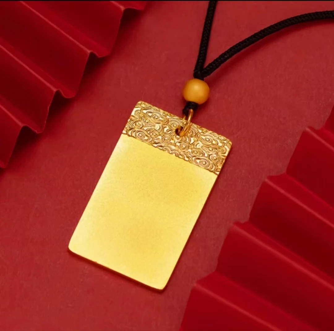 合金吊坠 新款【祥云无事牌】线下同款 潮流 轻奢 精工版 经典 百搭