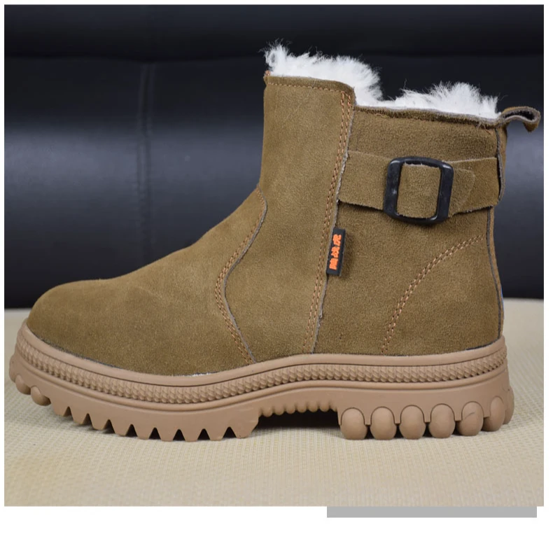 【860扣翻毛皮】羊毛棉靴东北棉鞋加厚保暖翻毛皮雪地靴皮毛一体