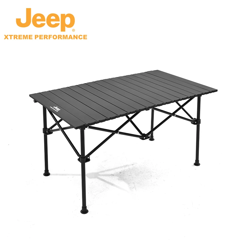 JEEP中号野餐折叠桌户外折叠桌户外露营烧烤野营自驾游便携纯色