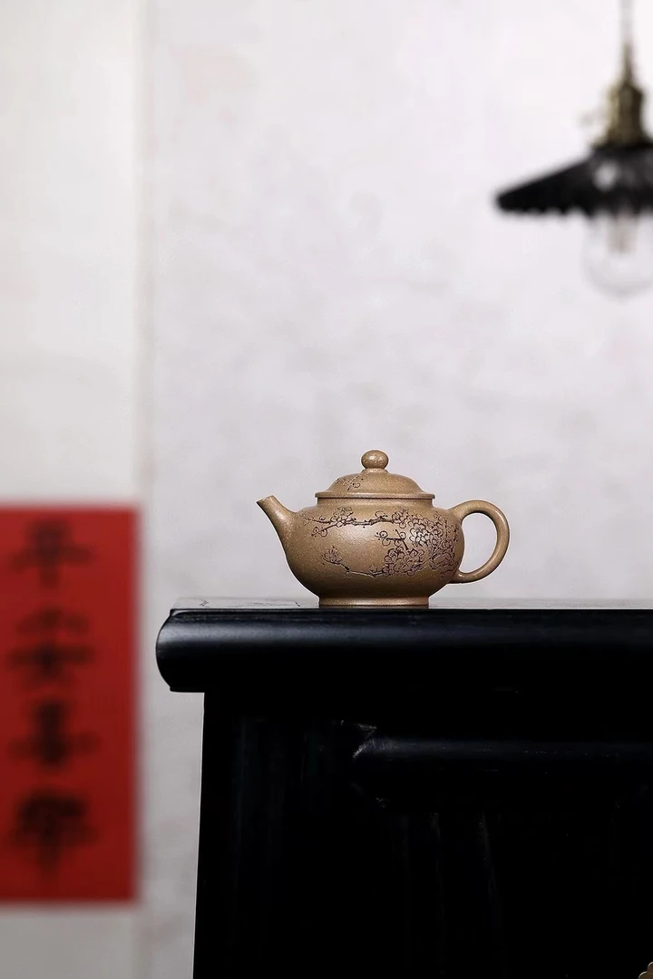 宜兴原矿老段泥半手工制作圆珠140CC