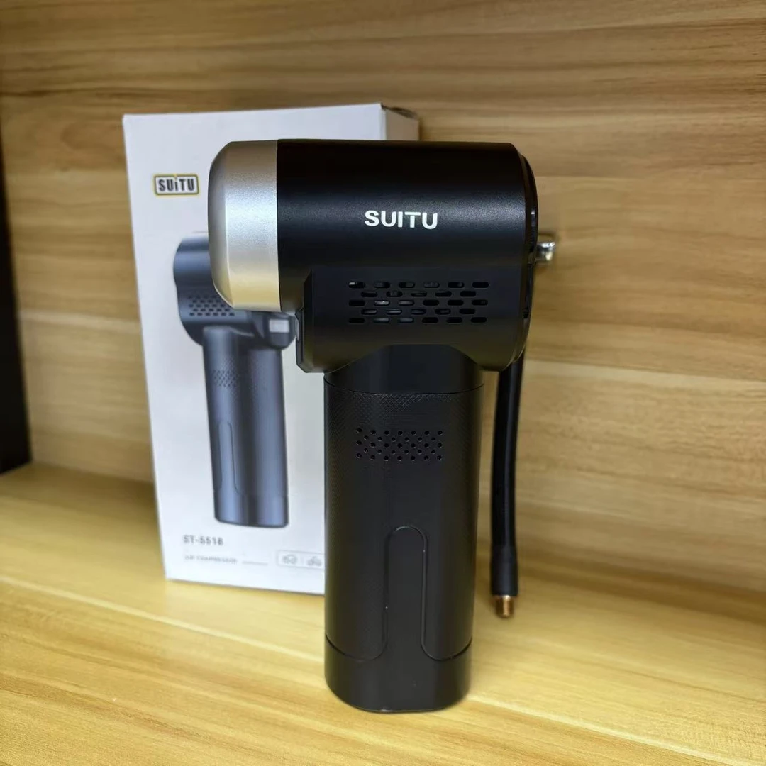 《品质高货》黑色车用补充轮胎打气应急便携式泵