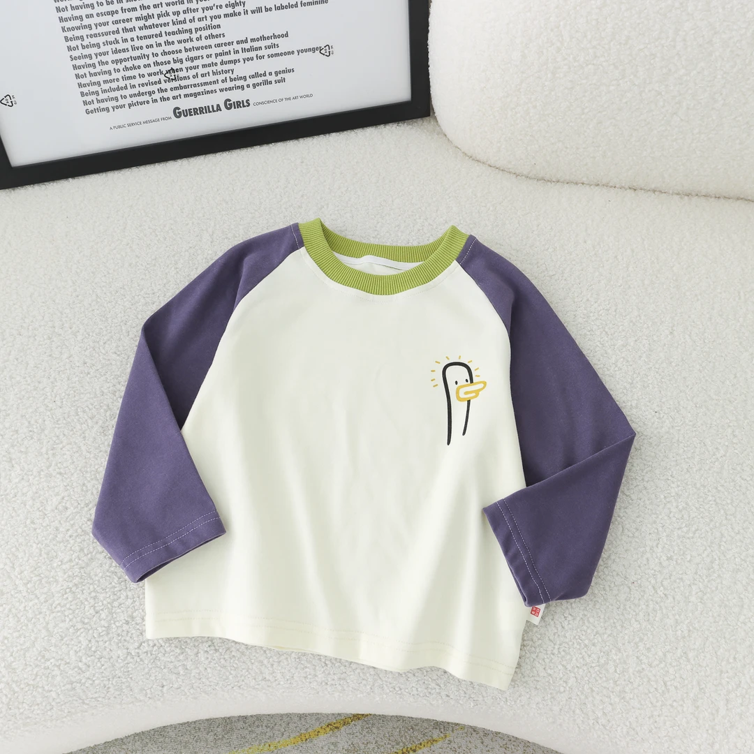 【幼棉光年】秋季童装儿童洋气时尚百搭长袖圆领嘟嘟鸭卫衣 22992