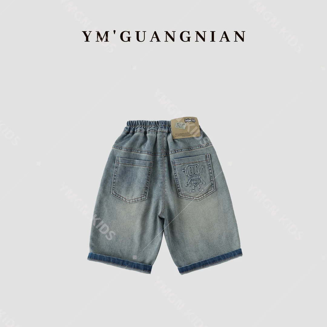 【幼棉光年】夏款新品牛仔裤男童水洗超软宽松百搭休闲牛仔裤621772