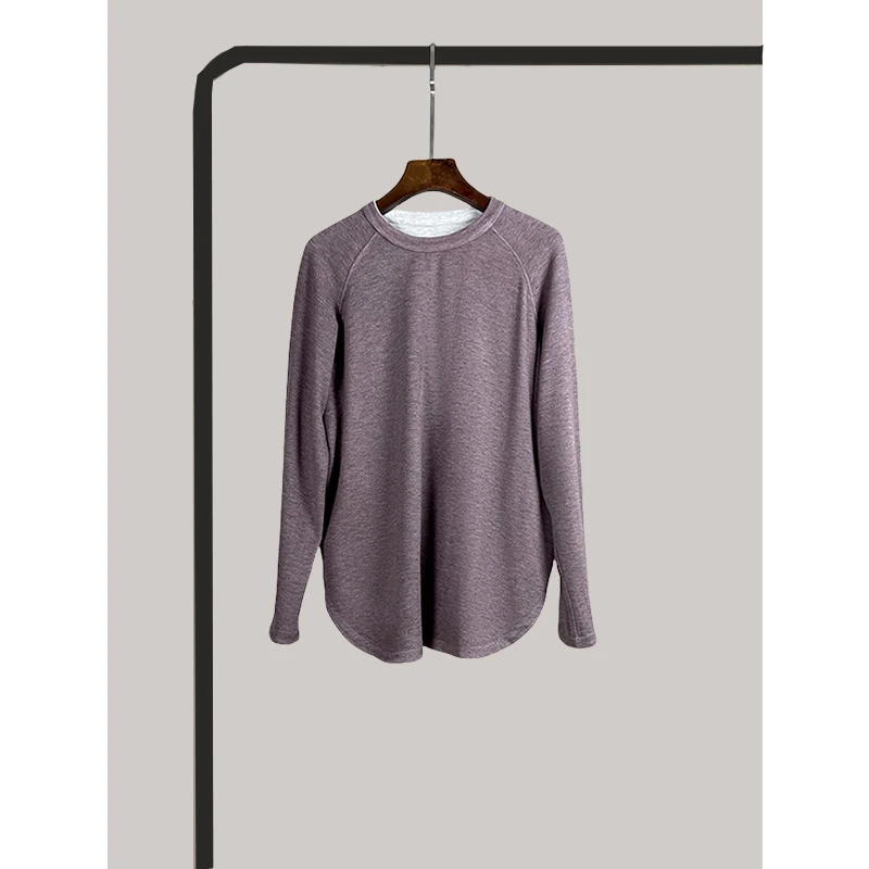 ICEEL软糯舒适长袖T恤打底衫女春秋冬圆领两面穿贴肤保暖休闲