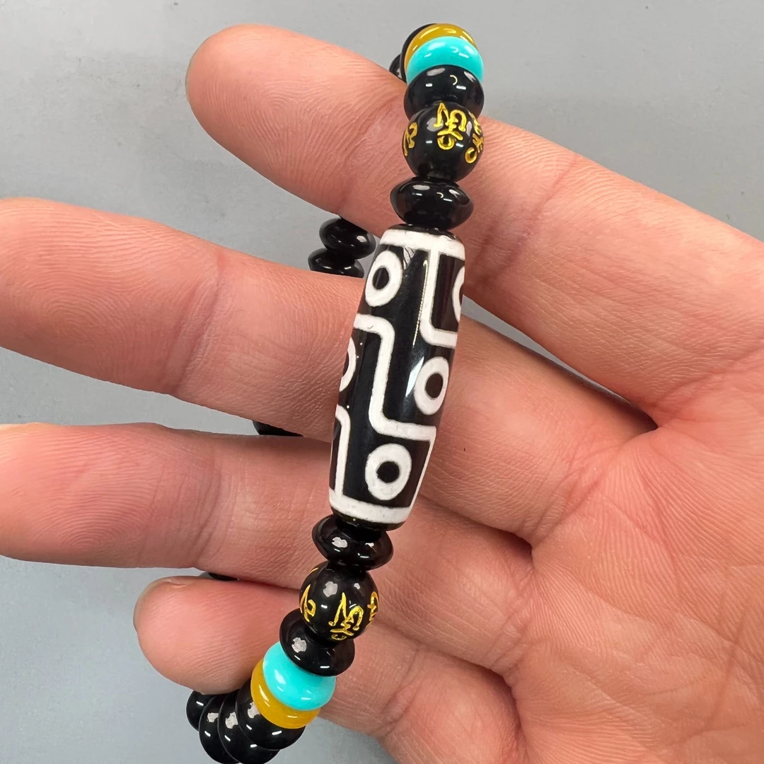 非金属陶瓷手链 【A16】藏式九眼珠手串手链