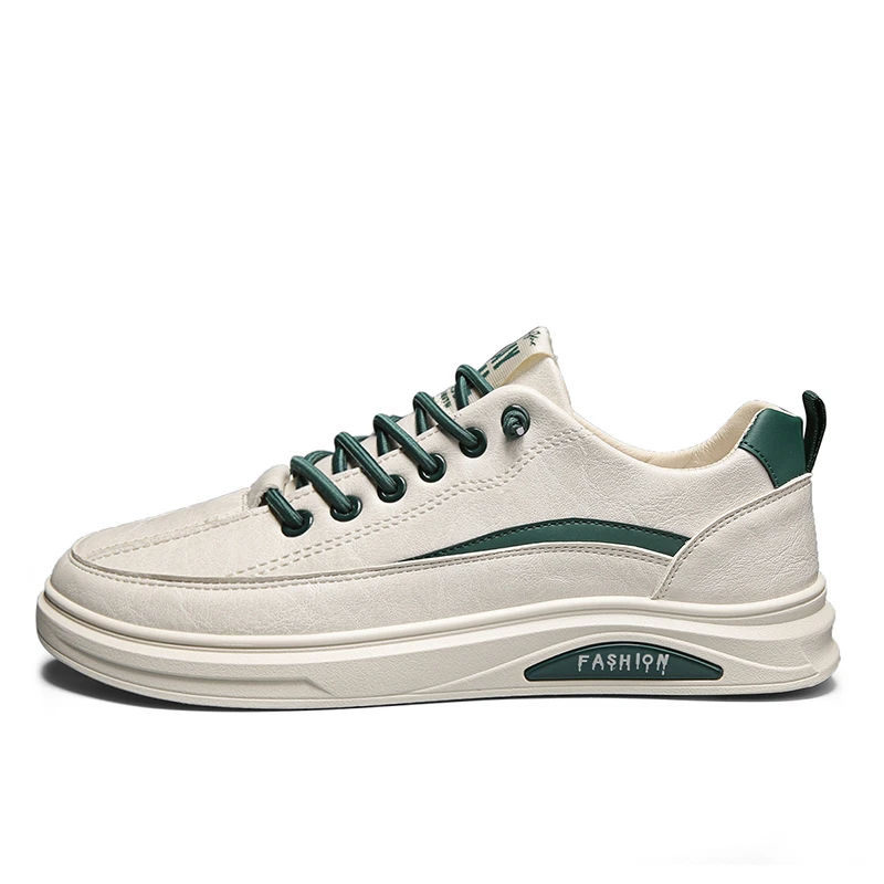 麦诺秋季新款休闲运动板鞋子男潮鞋软底时尚透气百搭低帮男士