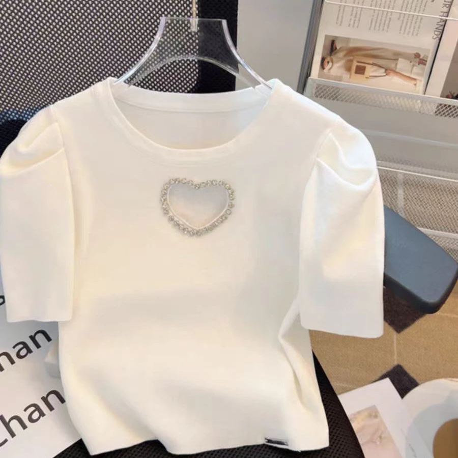 春款时尚圆领显瘦遮肉气质百搭设计感打底衫