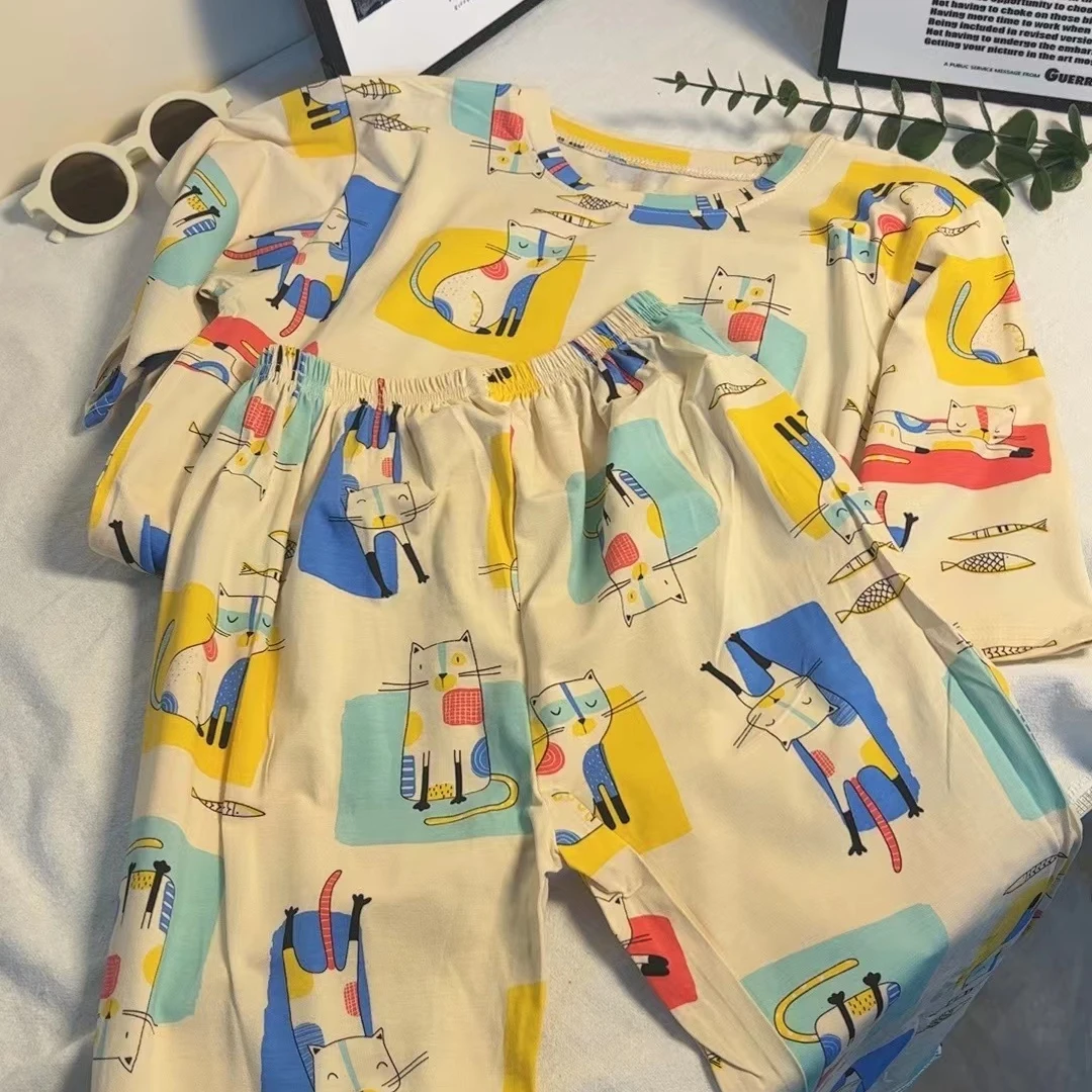 姐弟卡通儿童家居服1460