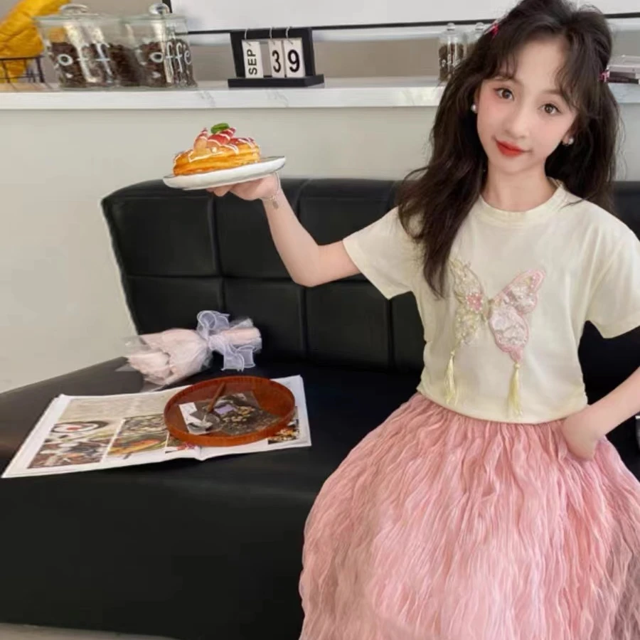 美女蝴蝶辣妹短袖1677