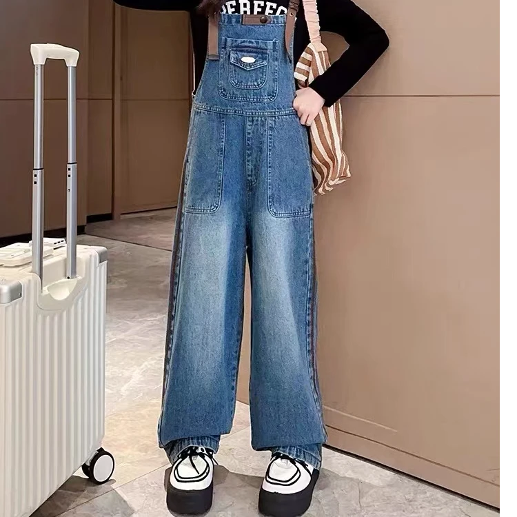 女童牛仔背带裤248188