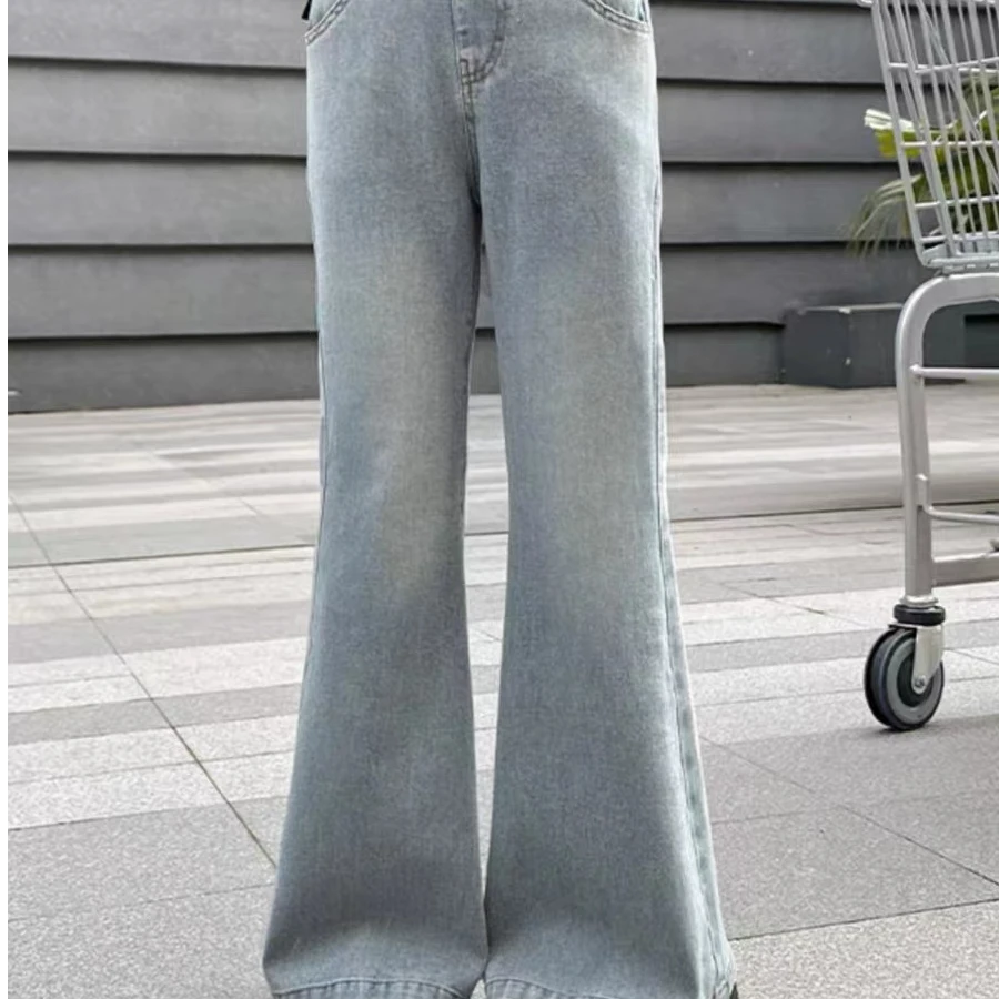 女童喇叭口高货牛仔裤991