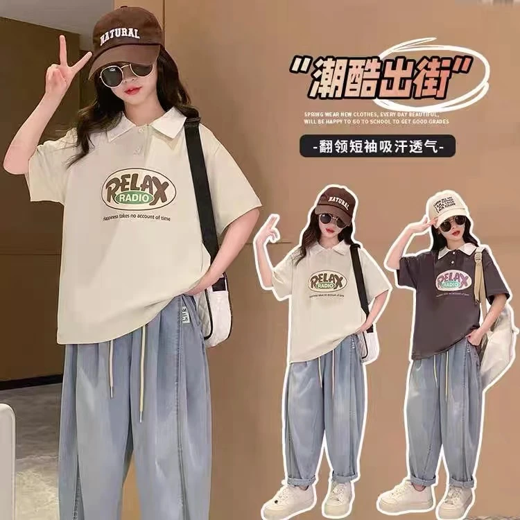 美妞印花pOLO衫248113