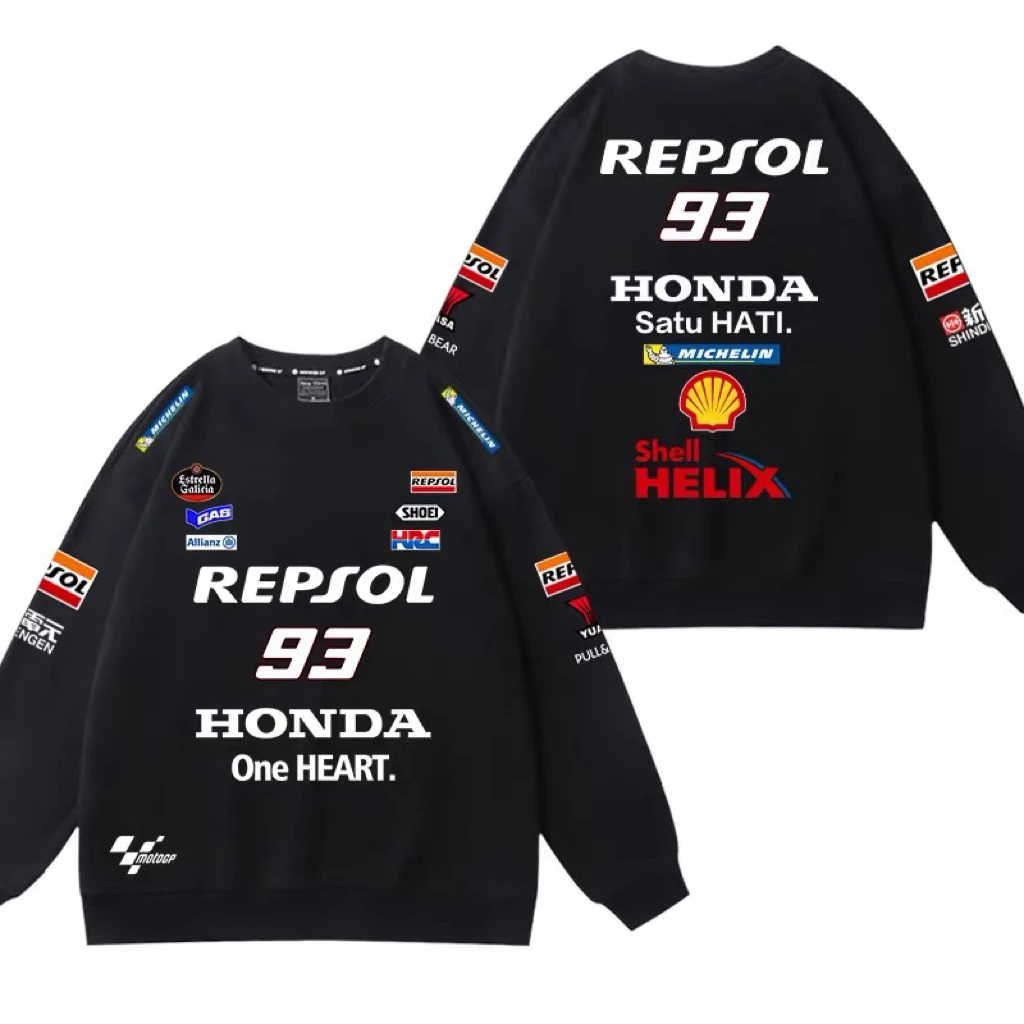 机车本田联名MotoGP厂队摩托车骑士骑行卫衣长袖93号马奎斯潮同款