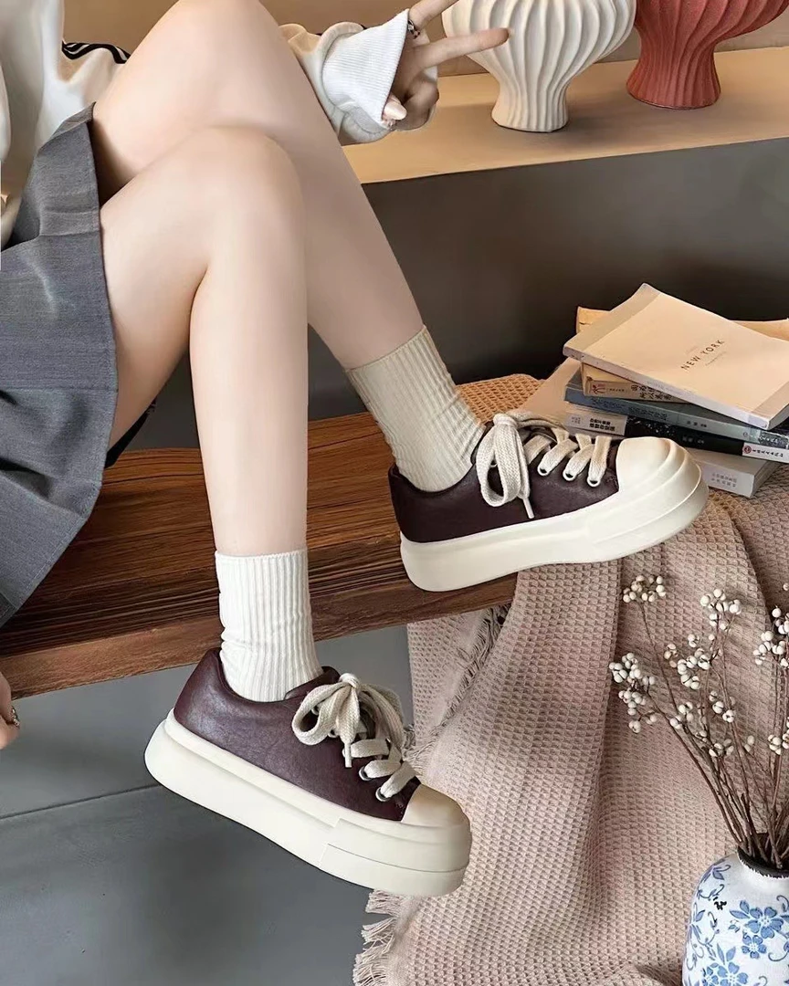 D43厚底百搭休闲板鞋