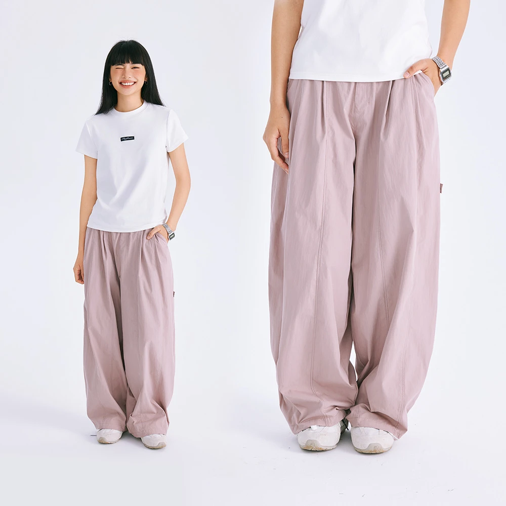 废克赛文美式复古百搭休闲长裤女春季新款宽松直筒工装裤子