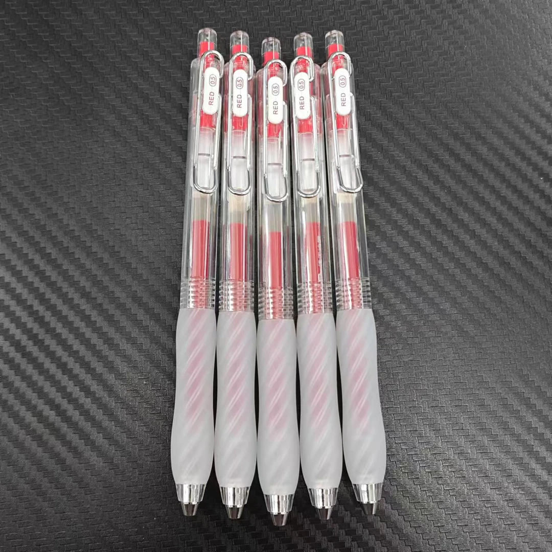 【发5支-红色】【东米955低重心双珠cs笔头0.5mm】