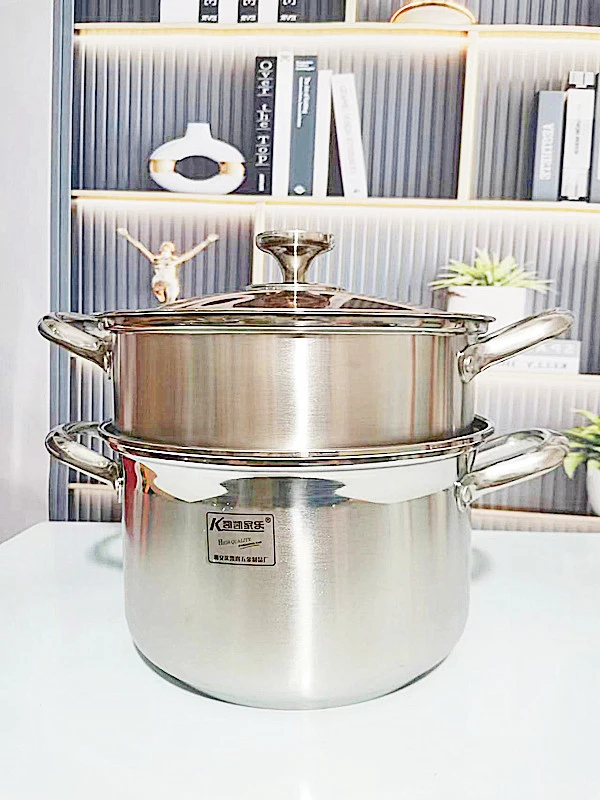 24cm-28cm多功能一体成型双层汤蒸锅多用蒸锅电磁炉燃气灶通用