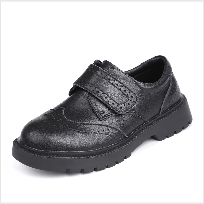 男童鞋子皮鞋真皮演出鞋小孩儿童黑色英伦风学生鞋子男孩软底皮鞋