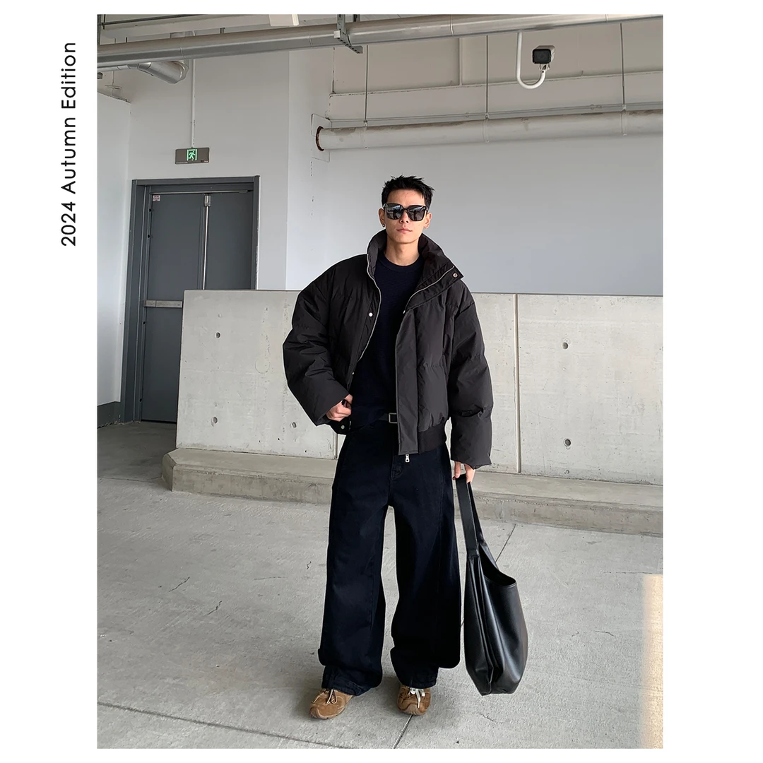 ZICHENG  冬季 90国标白鸭绒 立体视感 男士廓形百搭羽绒服面包服