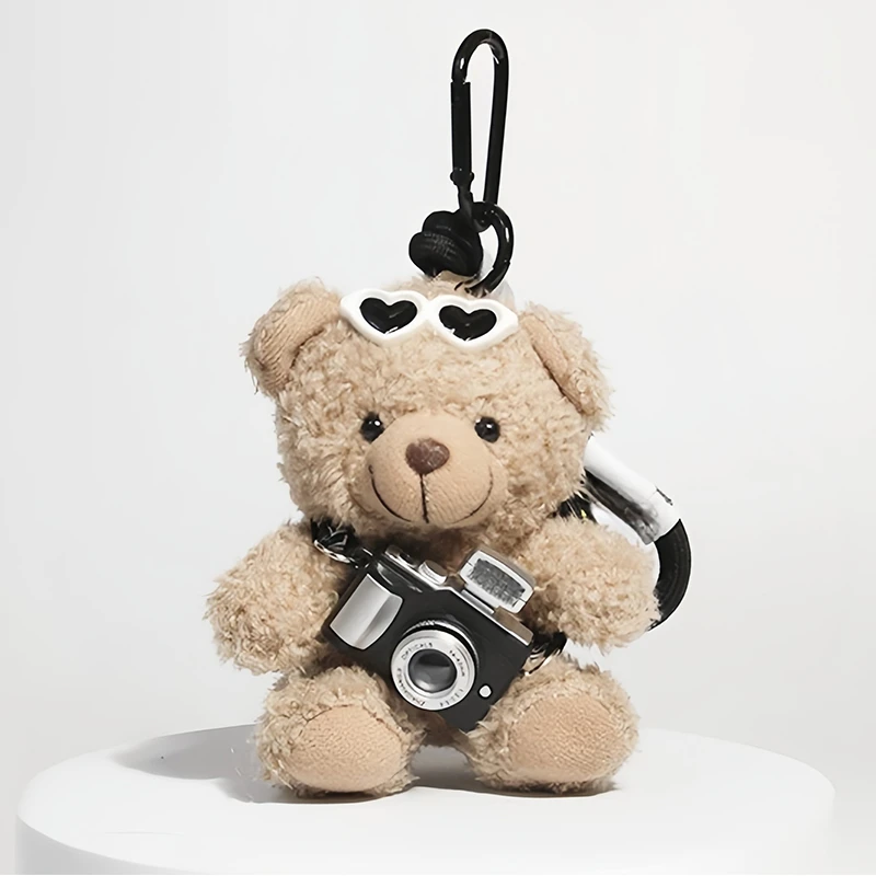 棕色小熊包包挂件毛绒公仔玩偶背包车钥匙扣女生书包挂饰创意礼物