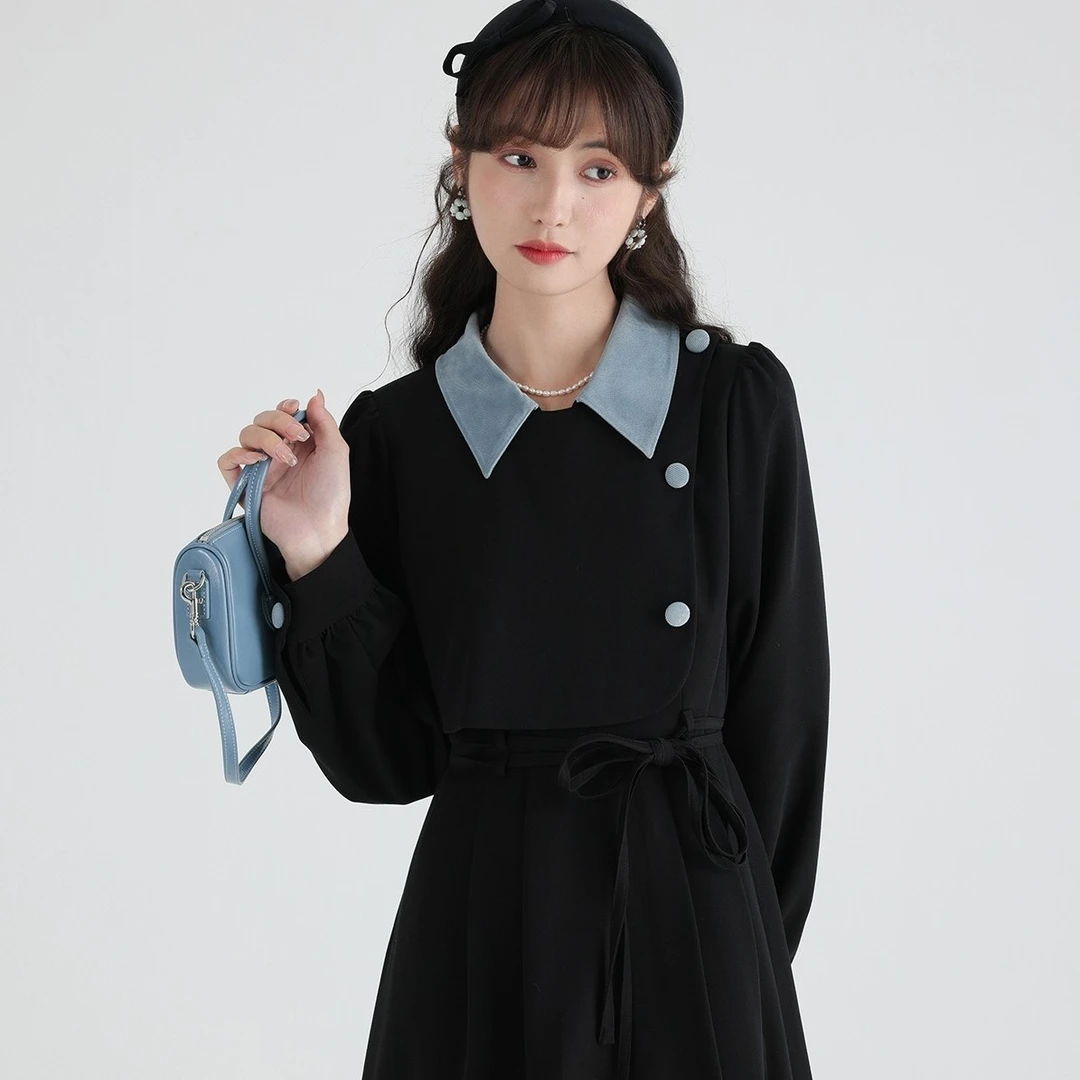 A351-A400（压库存样板衣介意慎拍）连衣裙女长袖女秋冬裙小香风裙