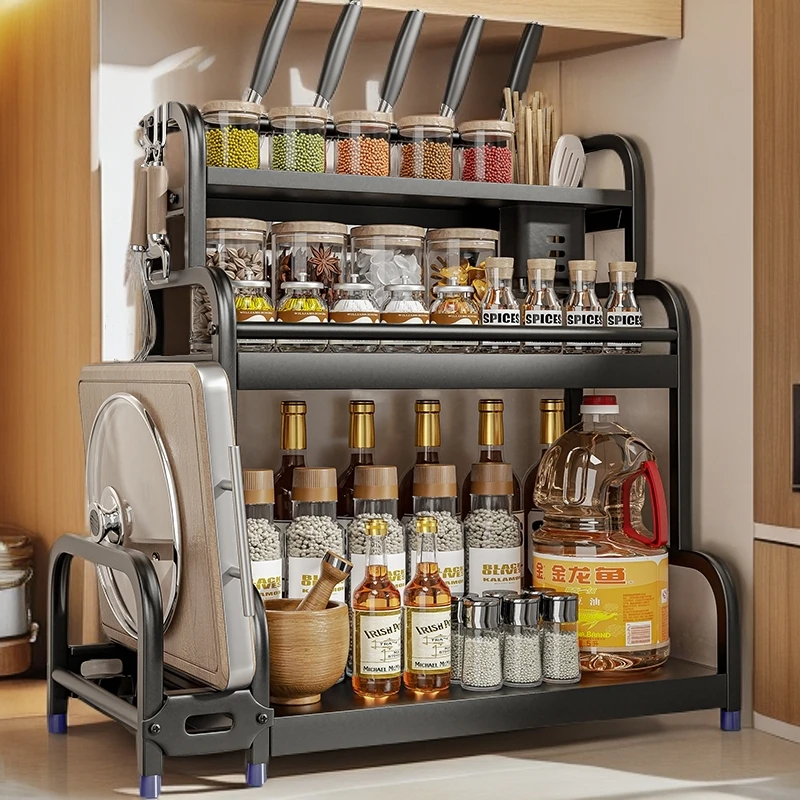 西邮哥【新疆包邮】厨房调料置物架筷子刀架台面调味厨具用品收纳