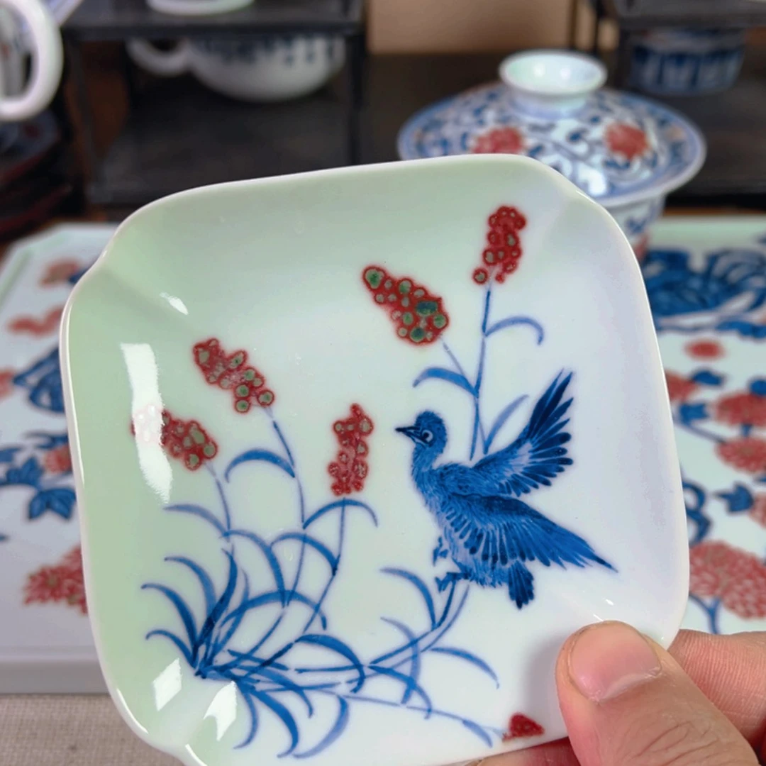 【闪购商品】瓷杯青花釉里红