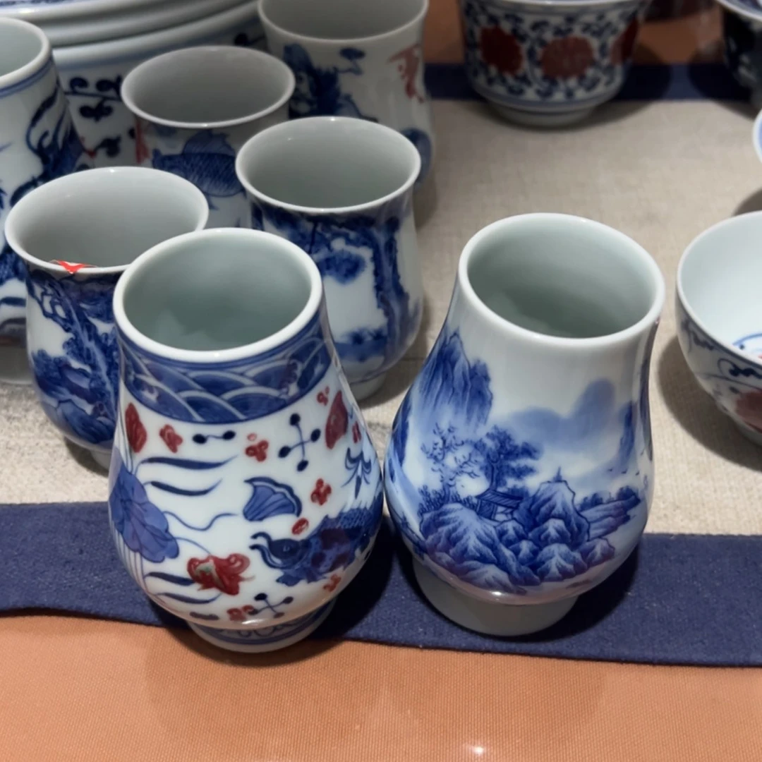 【闪购商品】密胺杯用****7青花釉里红